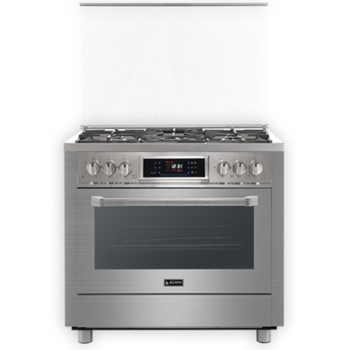 اجاق گاز فردار بهینی پنج شعله تمام استیل مدل bsp215